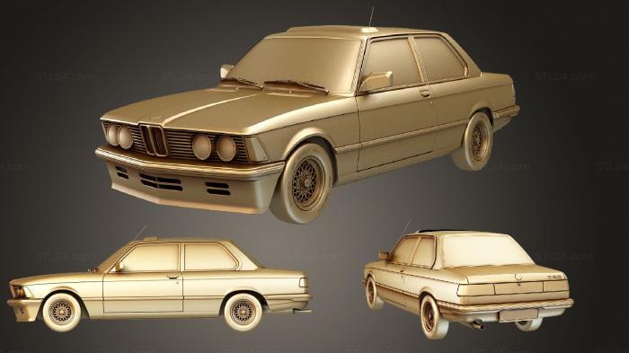 Автомобили и транспорт (BMW E21, CARS_0844) 3D модель для ЧПУ станка